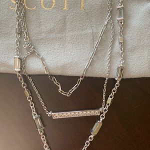 Kendra Scott adjustable necklace - clear crystals